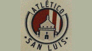 El escudo del Atl&eacute;tico San Luis, club del Atl&eacute;tico de Madrid en M&eacute;xico.