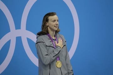 Katie Ledecky, tenía 15 años y asombró al mundo en Londres 2012 al imponerse en los 800 metros.