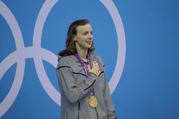 Katie Ledecky, ten¨ªa 15 a?os y asombr¨® al mundo en Londres 2012 al imponerse en los 800 metros.