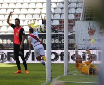 Antonio Amaya celebra el 1-0.