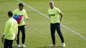 Sergio Pellicer, durante un entrenamiento.