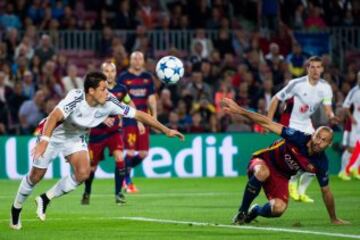 Javier 'Chicharito' Hernández y Javier Mascherano