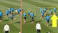 El truco con el balón de Marcelo para impresionar a Courtois, Modric y Vinicius