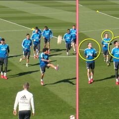 Real Madrid training: Marcelo's samba skills fall flat