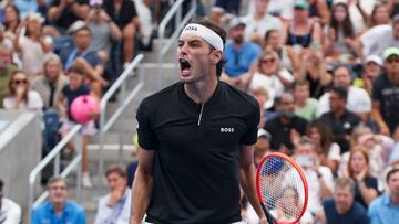 The American tennis star defeated eighth seed Casper Ruud to move into the last eight of the US Open.