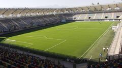 Así quedó la renovada cancha del estadio de Audax Italiano