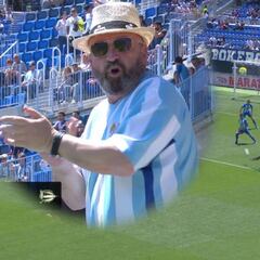 El balón no tiene secretos para Ibai: su gol puso La Rosaleda en pie