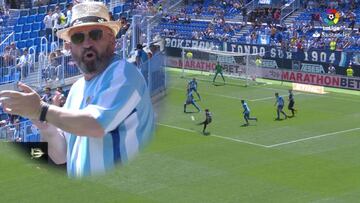 El balón no tiene secretos para Ibai: su gol puso La Rosaleda en pie