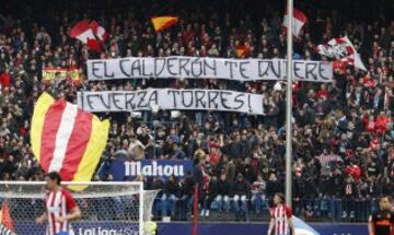 Fernando Torres ovacionado por el Vicente Calderón