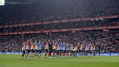 Celebraci&oacute;n del Athletic ante el Madrid