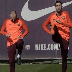 Busquets, mañana con el grupo y entrará en la lista para Roma