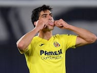 Gerard Moreno celebra un gol.