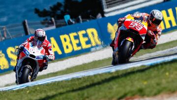 M&aacute;rquez y Dovizioso en Australia.