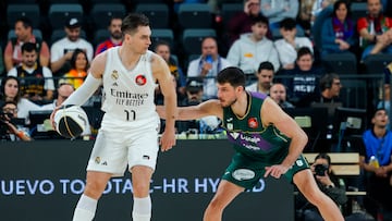 19/02/26 BALONCESTO PARTIDO CUARTOS COPA DEL REY
REAL MADRID - UNICAJA
MARIO HEZONJA JONATHAN BARREIRO