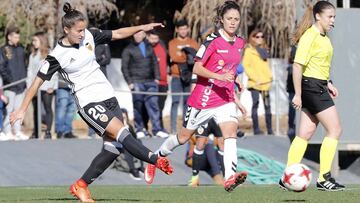 Gio Carreras en un partido ante el Albacete.