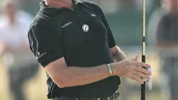 <b>INSPIRADO.</B> Miguel Ángel Jiménez jugó un golf de alto nivel en la primera jornada del Open Británico.