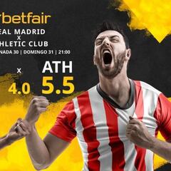 Real Madrid vs. Athletic Club de Bilbao: horario, TV, estadísticas, clasificación y pronósticos
