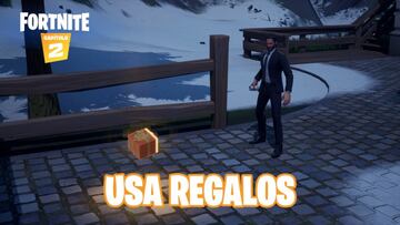 Fortnite Cap&iacute;tulo 2 - Temporada 1 | Desaf&iacute;o del Festival de Invierno: fase 2 de 2 - &iexcl;Utiliza los regalos! 