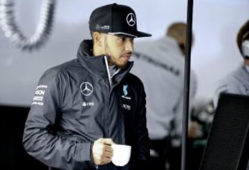 Lewis Hamilton antes de dar comienzo a la clasificación del GP de China.
