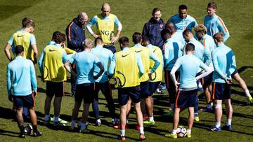 Fred Grim dirigi&oacute; a Holanda en la sesi&oacute;n previa al amistoso contra Italia.