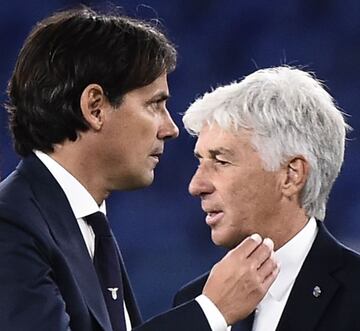 Simone Inzaghi y Gian Piero Gasperini.