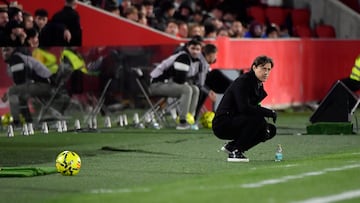 Almeyda, durante un partido.