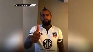 El mensaje de Vidal a los hinchas albos antes del Superclásico