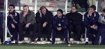 El banquillo del Real Madrid en Toledo.