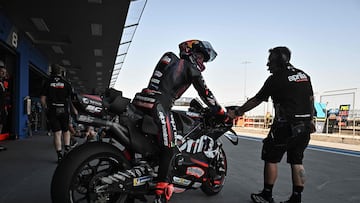 Jorge Martín vuelve con la Aprilia de MotoGP tras la lesión.