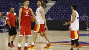 España entrenó en Granada.
