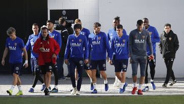 Jugadores del Valencia.