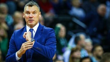 Sarunas Jasikevicius, durante un partido de la Euroliga del Zalgiris Kaunas