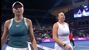 Paula Badosa y Amanda Anisimova.