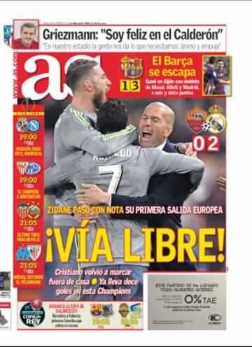 Las portadas de AS de febrero