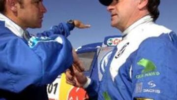 <b>CONTENTO.</b> El piloto madrileño, a pesar de haber perdido el liderato del rally, se muestra satifecho de cómo están saliendo las cosas.