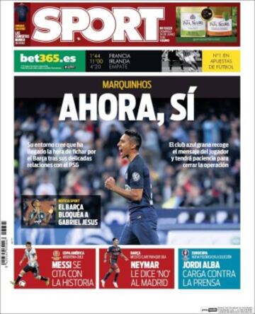 Portadas de la prensa mundial