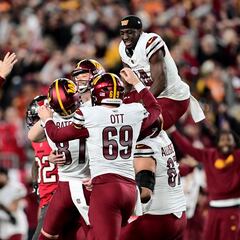 When had Washington Commanders last won an NFL playoff game before beating Bucs?