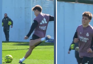 La cara de Arda Güler lo dice todo: vean lo que le hizo el turco a Courtois en el entrenamiento