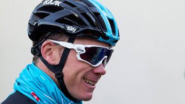 British cyclist Chris Froome of Sky Team smiles on his way to a training session in Port de Alcudia on the Spanish island of Mallorca on December 14, 2017.
Four-time Tour de France winner Chris Froome says he has not broken any rules after returning an "adverse" drugs test result during his victory at this year's Vuelta a Espana. / AFP PHOTO / JAIME REINA