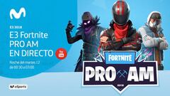 Movistar eSports retransmitirá el torneo de Fortnite del E3