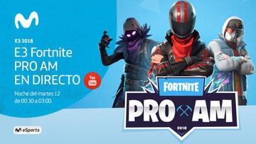 Movistar eSports retransmitirá el torneo de Fortnite del E3