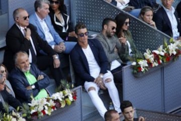Manolo Santana y Cristiano Ronaldo.