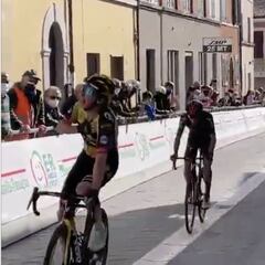 Iván Sosa llega de segundo en la Coppi e Bartali