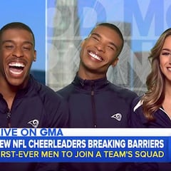 Los bailarines "cheerleaders" que revolucionan la NFL