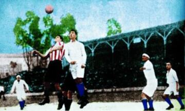 El 27-01-1929, Athletic y Madrid jugaron en San Mamés la vuelta de semifinales de Copa, en lo que acabó conociéndose como el Partido de las ranas. El choque tuvo lugar bajo un aguacero y en un campo embarrado. Además, una empresa bilbaína publicitó uno de sus productos regalando un juguete que emitía un sonido similiar al croar de una rana. La grada no paró de usarlo para animar a los suyos, pero no sirvió. El Madrid ganó por primera vez en San Mamés (1-4) y fue a la final, que perdió con el Español de Zamora (2-1).