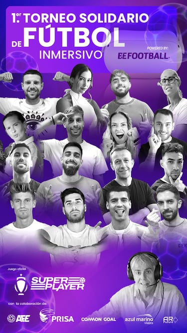El I Torneo Solidario de Fútbol Inmersivo impulsado por BeFootball reúne a estrellas del deporte para fines sociales