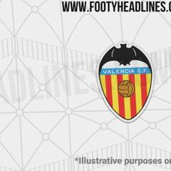 Se filtra la camiseta del Valencia para la temporada que viene