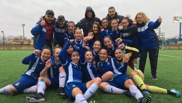 Lecci¨®n de valores del Espanyol en un derbi de infantiles