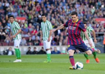 Messi marca de penalti el 1-0.