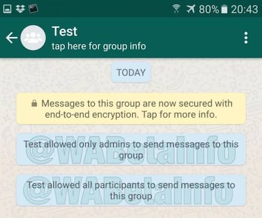 Novedades para los grupos de WhatsApp, los Administradores tienen el poder